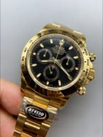 Rolex Cosmograph Daytona 116508 Yellow Gold Original Cal.4130 Movement – Improved Ultimate 904L Steel Watch - Image 4