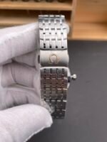 Omega De-Ville Annual Calendar Steel Strap Swiss Replica Watch 1:1 Mirror Edition in White Dial - Image 9