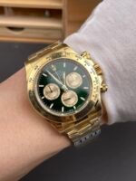 Rolex Daytona Super Clone M116505 Rose Gold Green Dial Original Cal.4131 Movement – 904L Steel Watch - Image 3