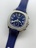Patek Philippe Aquanaut 5968A Blue Dial Chronograph 1:1 Mirror Replica Watch - Image 3
