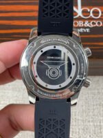 Jaeger LeCoultre Polaris Date Black Dial Rubber Strap 1:1 Mirror Replica Watch 42MM - Image 4