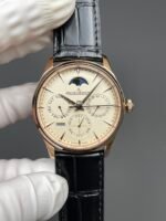 Jaeger LeCoultre Super Clone Master Ultra-Thin Perpetual Calendar White Dial Watch - Image 3