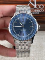Breitling Navitimer Automatic 41mm – Blue Dial, 904L Stainless Steel Case – Top Replica - Image 3