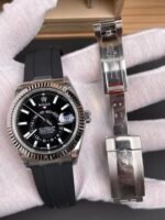 Rolex Sky-Dweller REF# M336235 Black Dial Watch in 904L Steel Case 1:1 Mirror Replica - Image 5