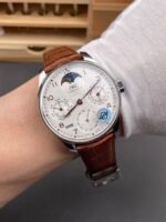 IWC Portuguese Perpetual Calendar 904L Steel Swiss Replica Watch REF. IW503307 - Image 10