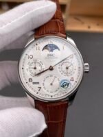 IWC Portuguese Perpetual Calendar 904L Steel Swiss Replica Watch REF. IW503307 - Image 4