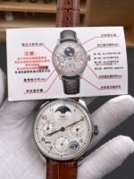 IWC Portuguese Perpetual Calendar 904L Steel Swiss Replica Watch REF. IW503307 - Image 5