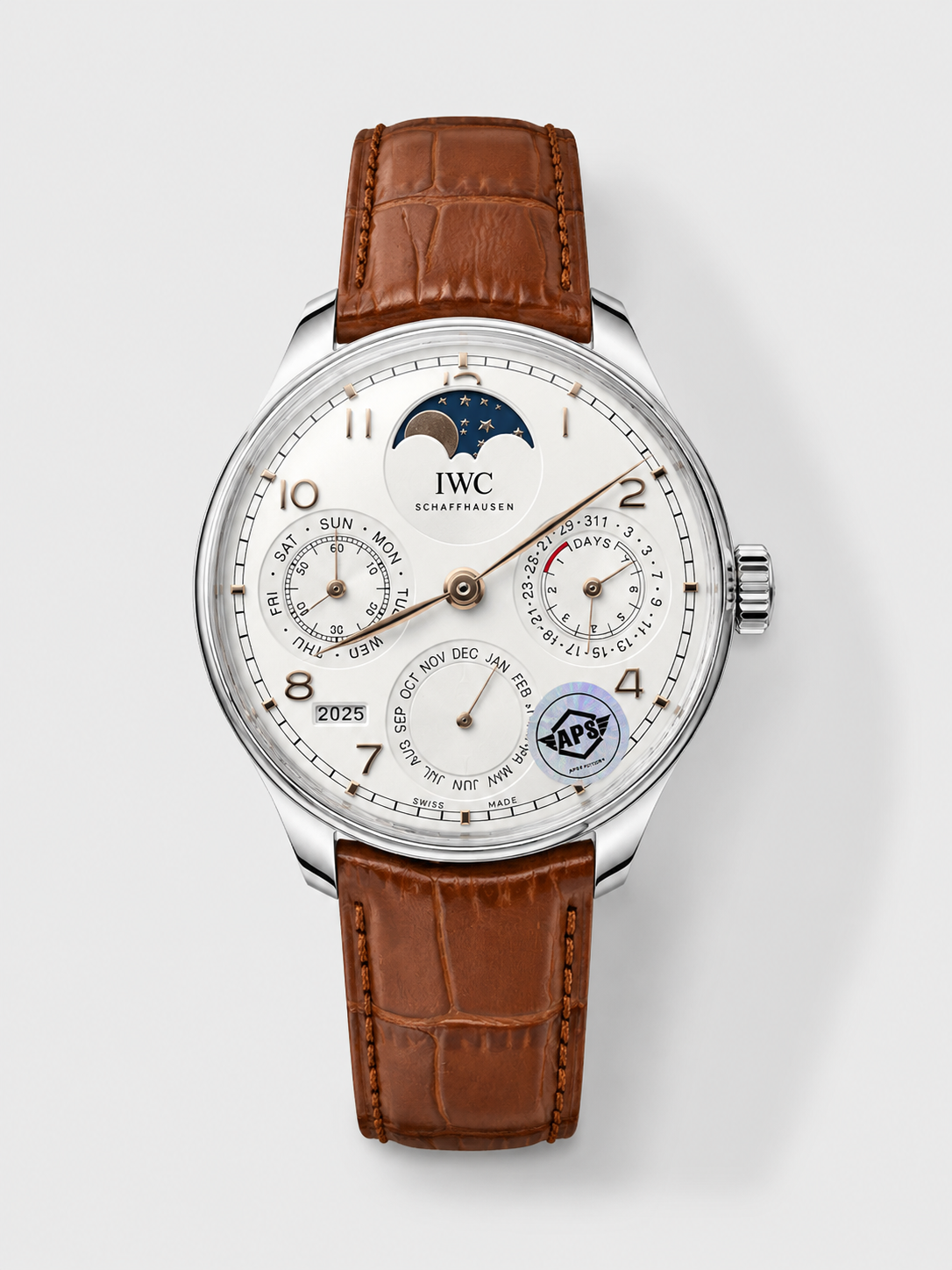 GW-143F3E88 product image IWC Portuguese Perpetual Calendar 904L Steel Swiss Replica Watch REF. IW503307 - Image 1