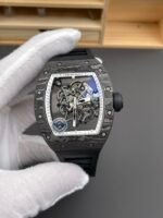 Richard Mille RM055 Black Carbon Casing Black Rubber 1:1 Superclone Genuine Tourbillon Watch - Image 3