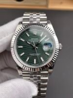 Rolex Datejust Cal.3235 Movement 1:1 Mirror Replica 904L Steel 41MM – Green Fluted Motif Dial - Image 4