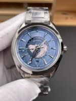 Omega Aqua Terra 150M Wolrd Timer 24 Summer Blue Dial 904L Steel 1:1 Mirror Replica 41MM - Image 4