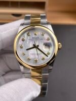Rolex Datejust M278248 31mm Swiss Replica (Two-Tone Gold) — White Mother-of-Pearl Dial, 1:1 Top-Tier Replica Quality - Image 3