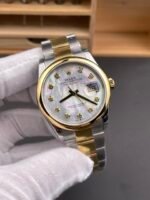 Rolex Datejust M278248 31mm Swiss Replica (Two-Tone Gold) — White Mother-of-Pearl Dial, 1:1 Top-Tier Replica Quality - Image 4