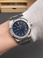 Audemars Piguet Royal Oak 15510 41MM 50th Anniversary Blue Dial 904L Steel 1:1 Mirror Replica - Image 10