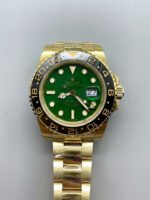 Rolex GMT Masters II Super Clone M116718 Yellow Gold Green Dial Swiss Replica Watch - Image 2