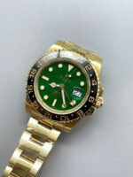Rolex GMT Masters II Super Clone M116718 Yellow Gold Green Dial Swiss Replica Watch - Image 3
