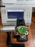 Rolex GMT Masters II Super Clone M116718 Yellow Gold Green Dial Swiss Replica Watch - Image 11