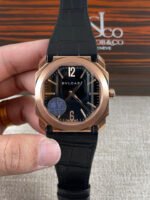 Bvlgari Octo Roma Edition 1:1 Mirror Replica in Rose Gold – Black Dial - Image 2
