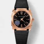 Bvlgari Octo Roma Edition 1:1 Mirror Replica in Rose Gold – Black Dial