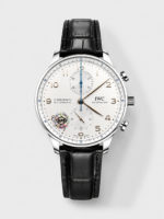 IWC Portuguese Chronograph Swiss Replica Watch in Steel Case Steel White Dial – 1:1 Mirror Replica Edition