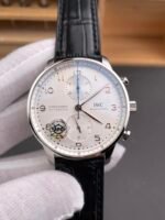 IWC Portuguese Chronograph Swiss Replica Watch in Steel Case Steel White Dial – 1:1 Mirror Replica Edition - Image 3
