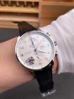 IWC Portuguese Chronograph Swiss Replica Watch in Steel Case Steel White Dial – 1:1 Mirror Replica Edition - Image 10