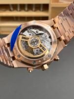 Royal Oak Chrono 26240 Rose Gold Strap in Blue Dial Super Clone Watch - Image 5