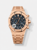 Royal Oak Chrono 26240 Rose Gold Strap in Blue Dial Super Clone Watch