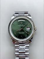 Rolex Day Date Presidential Stainless Steel Olive Green Arab Dial Watch 40MM – 1:1 Mirror Quality - Image 2