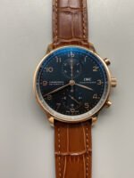 IWC Portuguese Chronograph Swiss Replica Watch in Pink Gold – 1:1 Mirror Replica Edition - Image 2