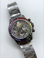 Rolex Daytona Blaken Black Carbon 1:1 Swiss Mirror Replica Skeleton Dial Cal.4130 Movement - Image 3