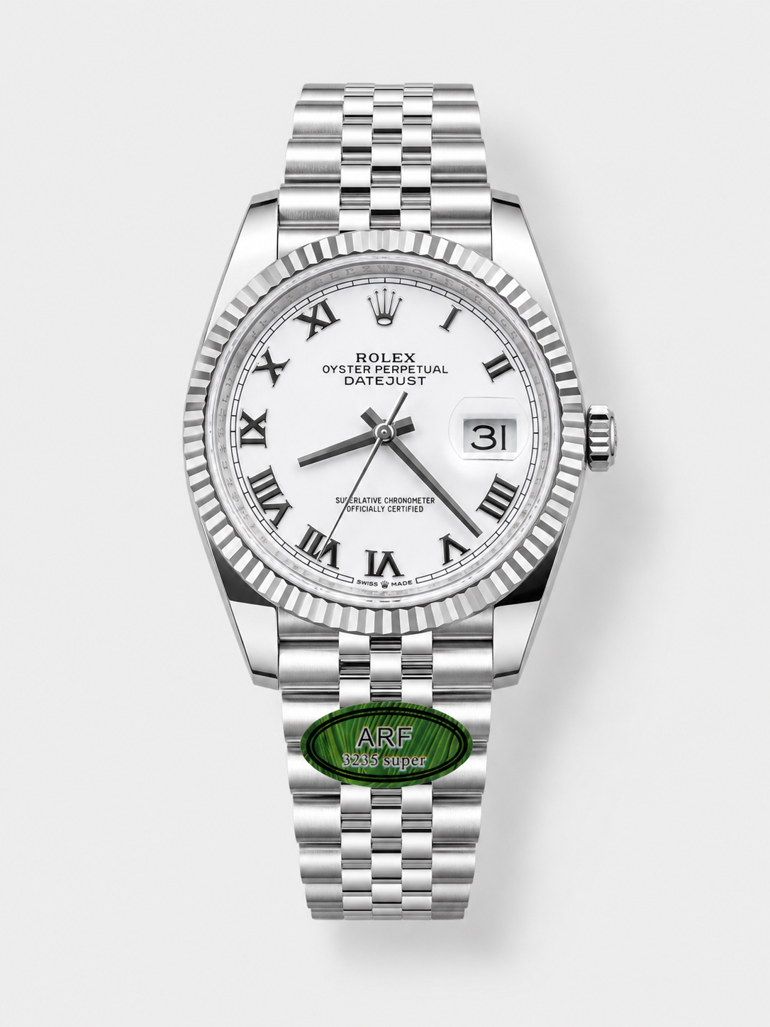 GW-25784982 product image Rolex Datejust 126234 36MM Swiss Replica in 904L Steel in White Dial 1:1 Mirror Replica - Image 1