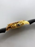 Rolex Daytona Super Clone Daytona Yellow Gold Casing Black Dial with Sapphires Bezel - Image 8