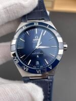 Omega Co-Axial Constellation Stainless White Blue Dial 1:1 Mirror Replica 41MM - Image 3
