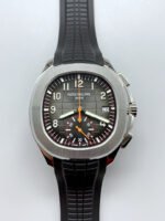 Patek Philippe Aquanaut 5968 Chronograph Steel Casing Orange Hands Watch in Swiss Automatic Movement - Image 2