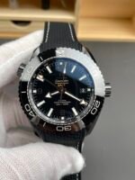 Omega Seamaster Planet Ocean Deep Black GMT 45.5MM 1:1 Mirror Replica Watch - Image 2