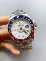 Rolex GMT Masters II Super Clone 126720 Cal.3285 White Meteorite Dial 904L Steel in Oyster Strap Swiss Replica - Image 3