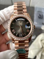 Rolex Day-Date “President” 18K Rose Gold Watch (40mm) – Grey Dial – Top-Tier 1:1 Replica Quality - Image 2