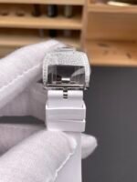 Richard Mille RM007 Diamonds Paved Black Dial 904L Steel Superclone Swiss Watch - Image 9