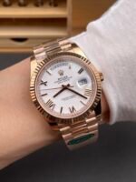 Rolex Day Date Presidential 18K Rose Gold Watch 40MM – Olive Green Dial 1:1 Mirror Quality（212g） - Image 10