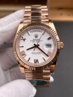 Rolex Day Date Presidential 18K Rose Gold Watch 40MM – Olive Green Dial 1:1 Mirror Quality（212g） - Image 3