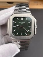 Patek Philippe Cubitus 5821 904L Steel Casing Green Dial Swiss Replica Watch - Image 2