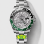 Rolex GMT Masters II 126720 Cal.3285 Pink Meteorite Dial 904L Steel in Jubilee Strap Swiss Replica