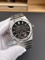 Audemars Piguet Super Clone Royal Oak Flying Tourbillon 41mm Grey Dial Watch - Image 4