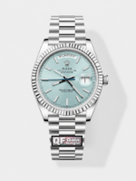 Rolex Day Date 904L Stainless Steel Tiffany Blue Stick Dial Watch 40MM – 1:1 Mirror Quality (187g)