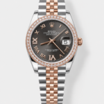 Rolex Datejust Cal.3235 Movement Super Clone Rose Gold 2 Tone 31MM Brown Dial Watch