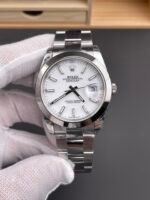 Rolex Datejust 41MM Cal.3135 Movement Swiss Replica Watch in 904L Steel Casing White Dial - Image 2