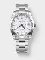 Rolex Datejust 41MM Cal.3135 Movement Swiss Replica Watch in 904L Steel Casing White Dial
