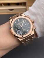 Audemars Piguet Royal Oak Super Clone – Green Dial Rose Gold Casing 41MM - Image 10
