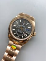 Rolex Sky-Dweller REF# 336235 Slate Dial Watch in Rose Gold 904L Steel Case 1:1 Mirror Replica - Image 4